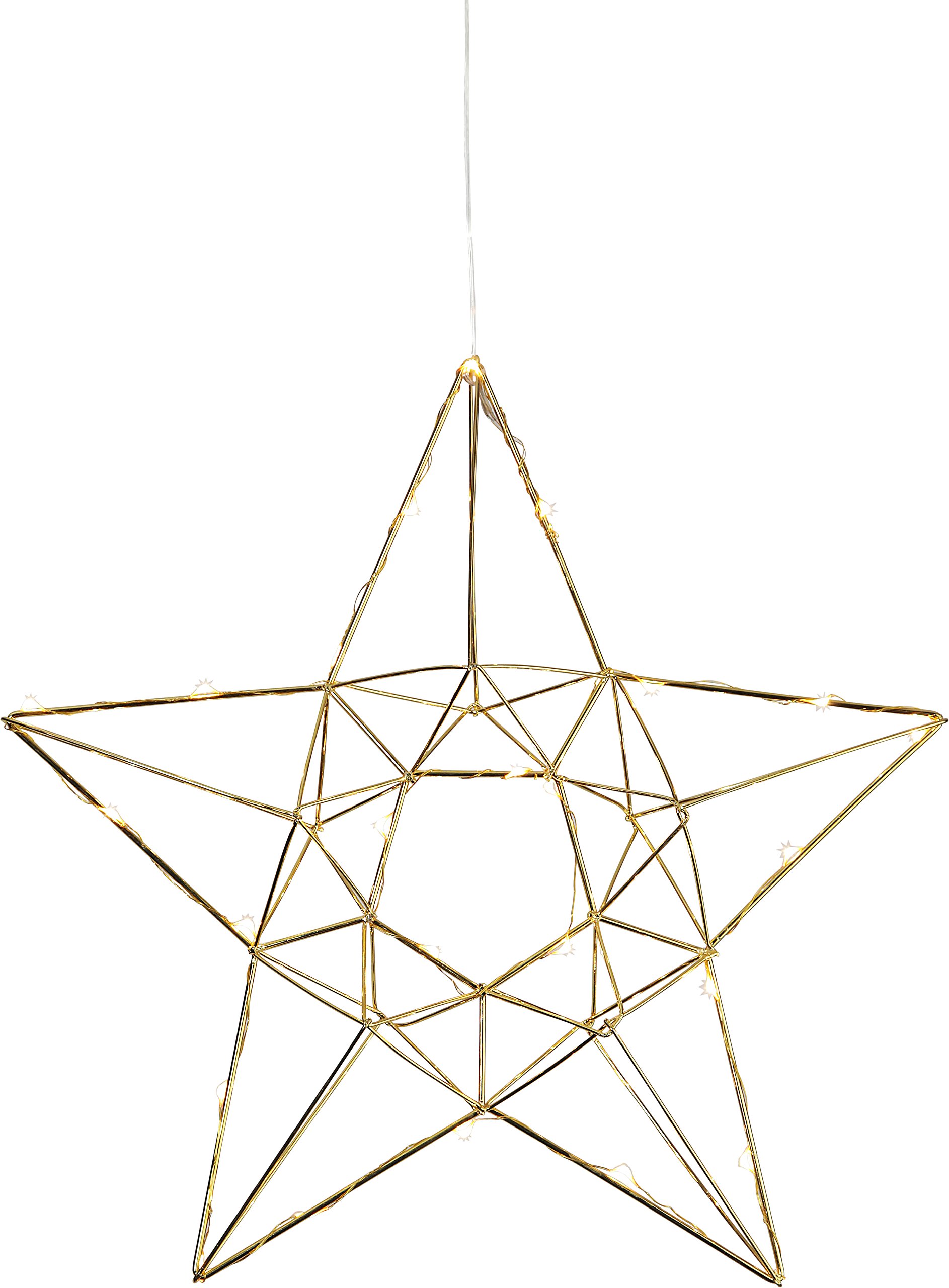 Best Season Edge LED Wire Star Light, Metal, Silver