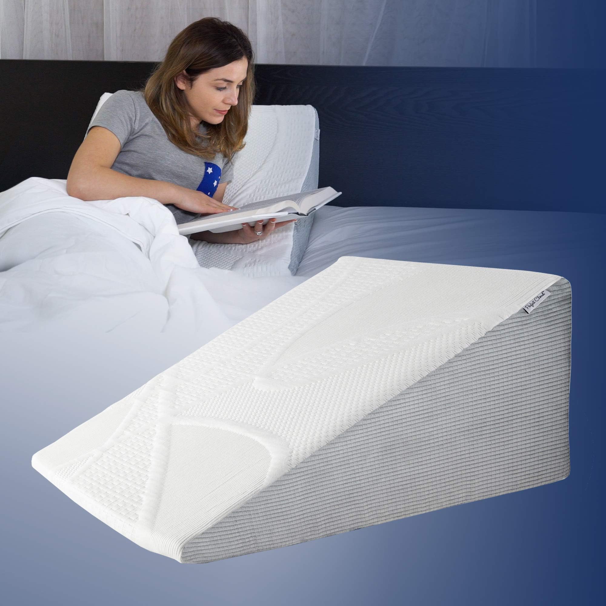 Perfect Cloud Plush 12-Inch Tall Bed Wedge Pillow