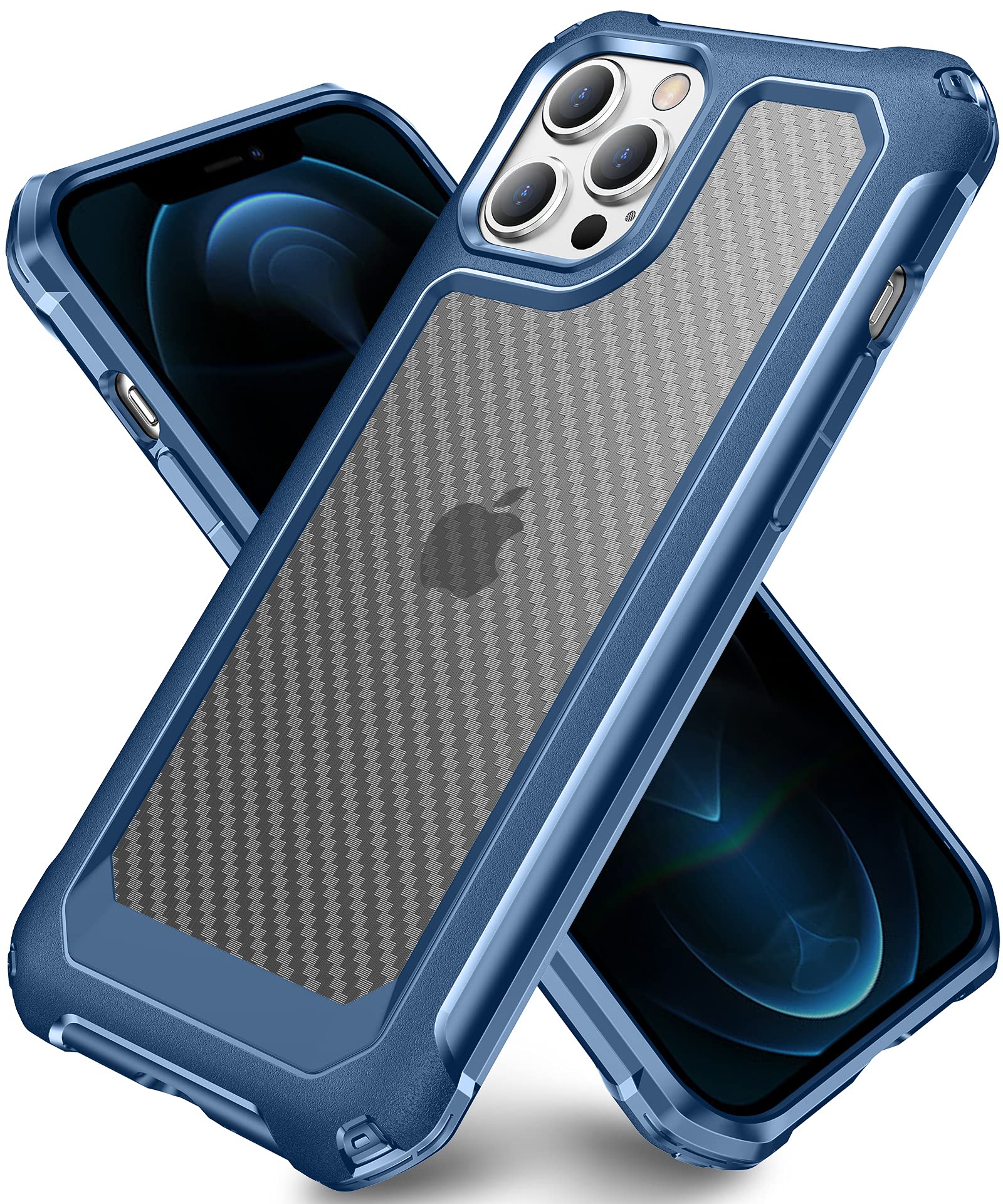 Amazon.co.jp: SUPBEC iPhone 12 Pro Max 電話ケース カーボン 