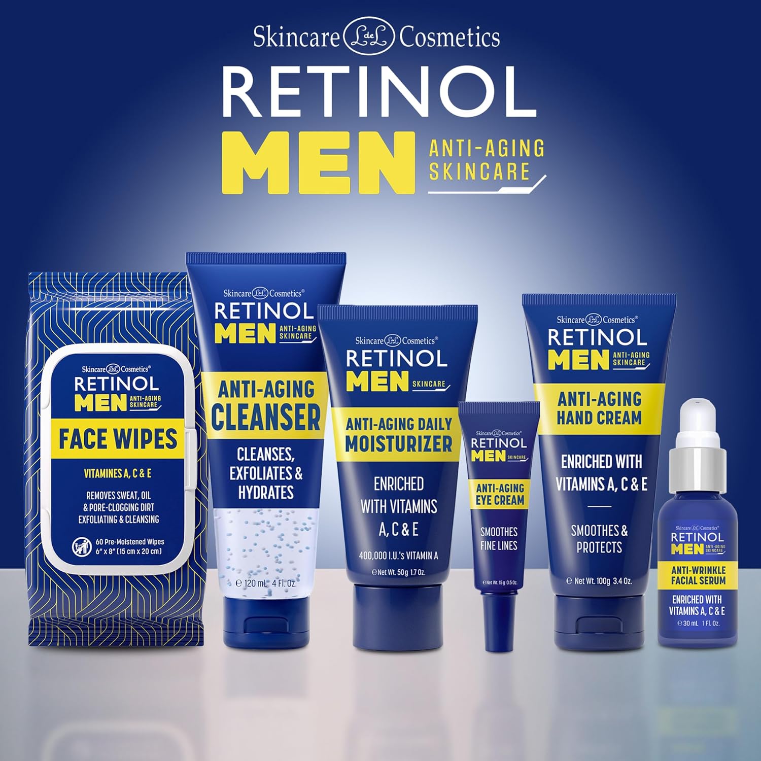Retinol Men Anti-Aging Hand Cream For Younger Looking Hands Men Eye Cream Reduces Puffiness & Dark Circles, Boost Hydration & Minimize Visible Signs Of Aging