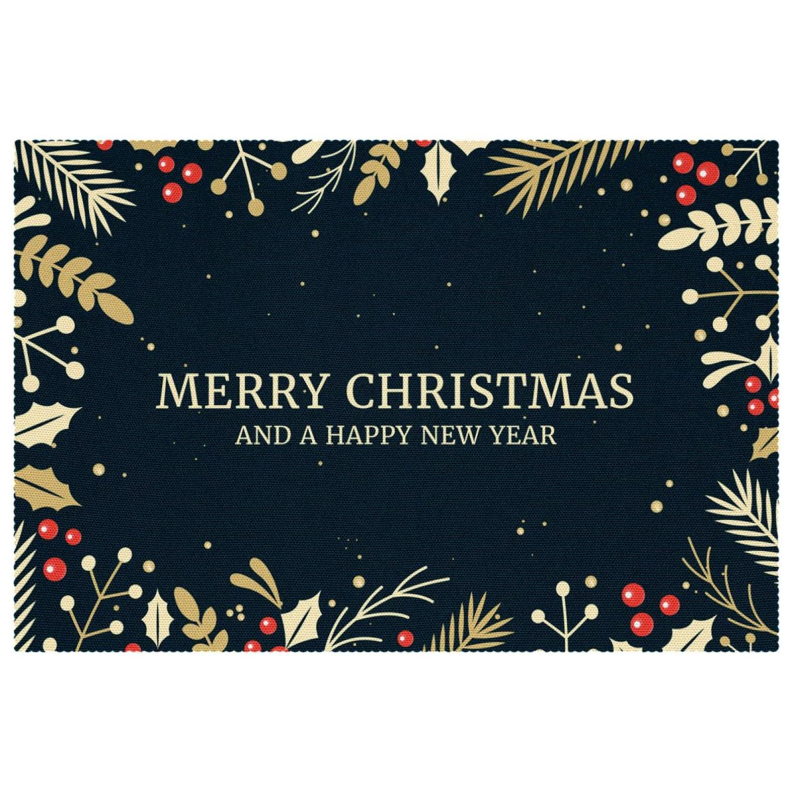 Sets de table de Noël en tissu Oxford résistant à la chaleur