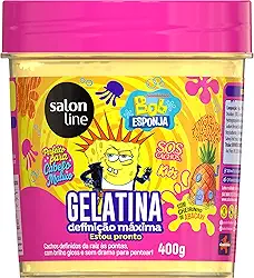 SALON LINE GELATINA SOS KIDS DEFINICAO MAX BOB ESPONJA 400G