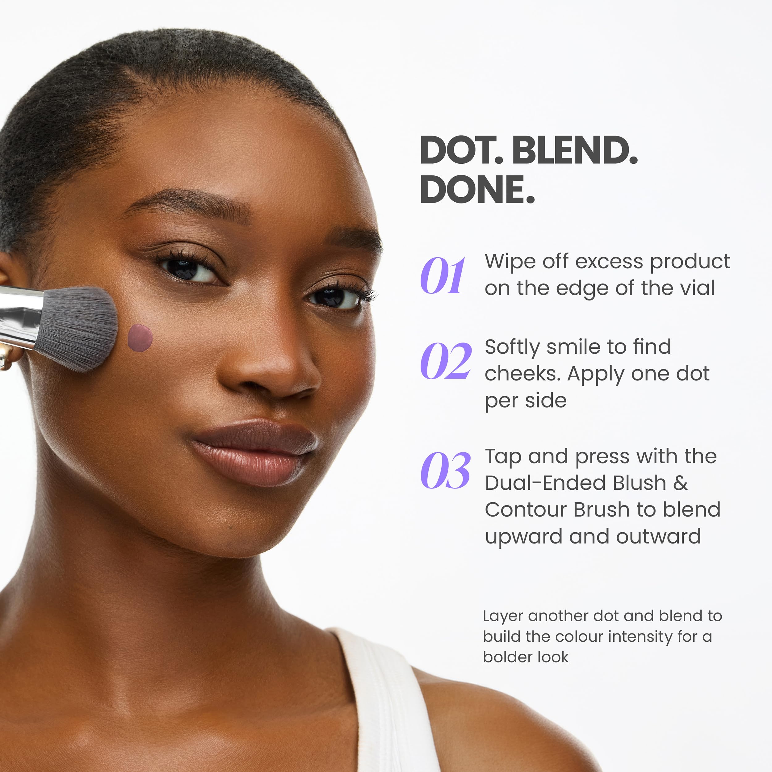 Wonderskin Liquid Blush Stain - Wonder Blading Colorete Líquido de Larga Duración, Colorete en Crema Resistente a la Transferencia 12H, Acabado Natural Luminoso Modulable (Barely)