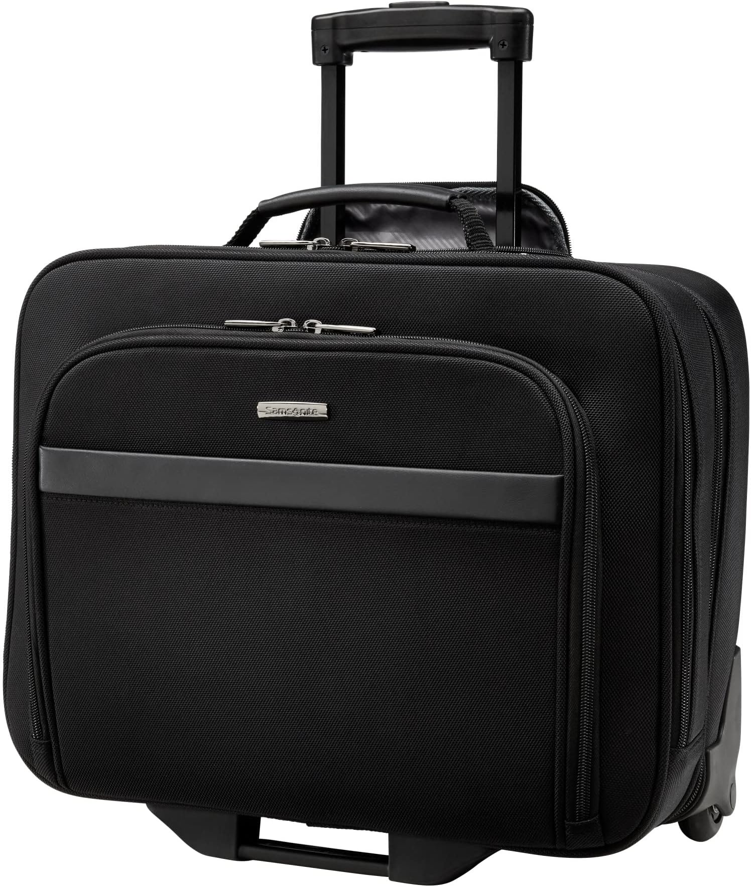 Samsonite® Double Gusset Wheeled Portfolio, Black