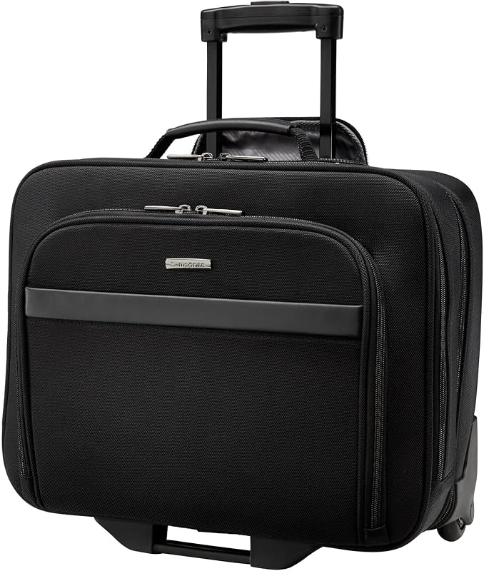 Cartera con ruedas Samsonite® de doble fuelle, negro
