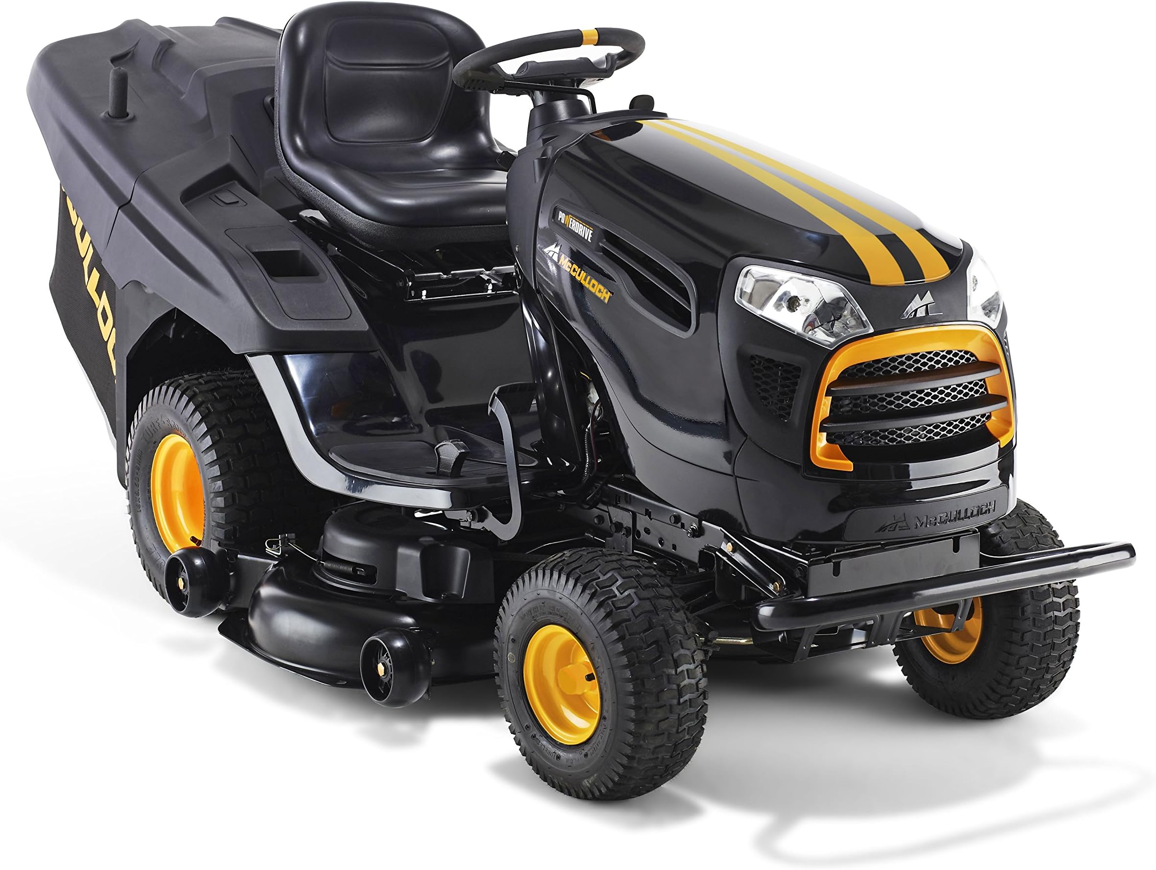 McCulloch M200-107TC Powerdrive 656 cc Petrol Ride on Tractor with Integrated Collection-Black