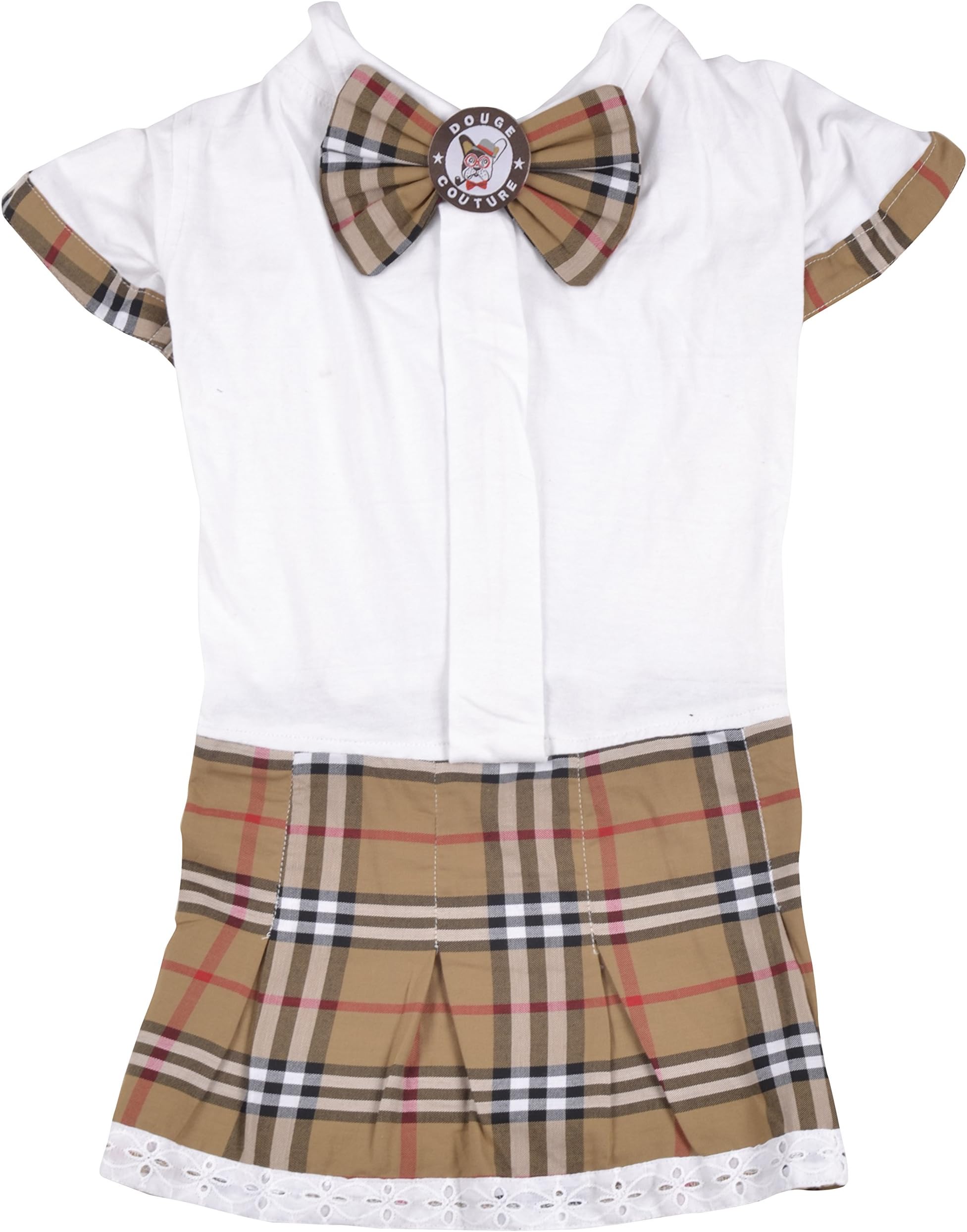 DOUGE COUTURE Dress for Dogs (DC-D-03_18, Brown, 18)
