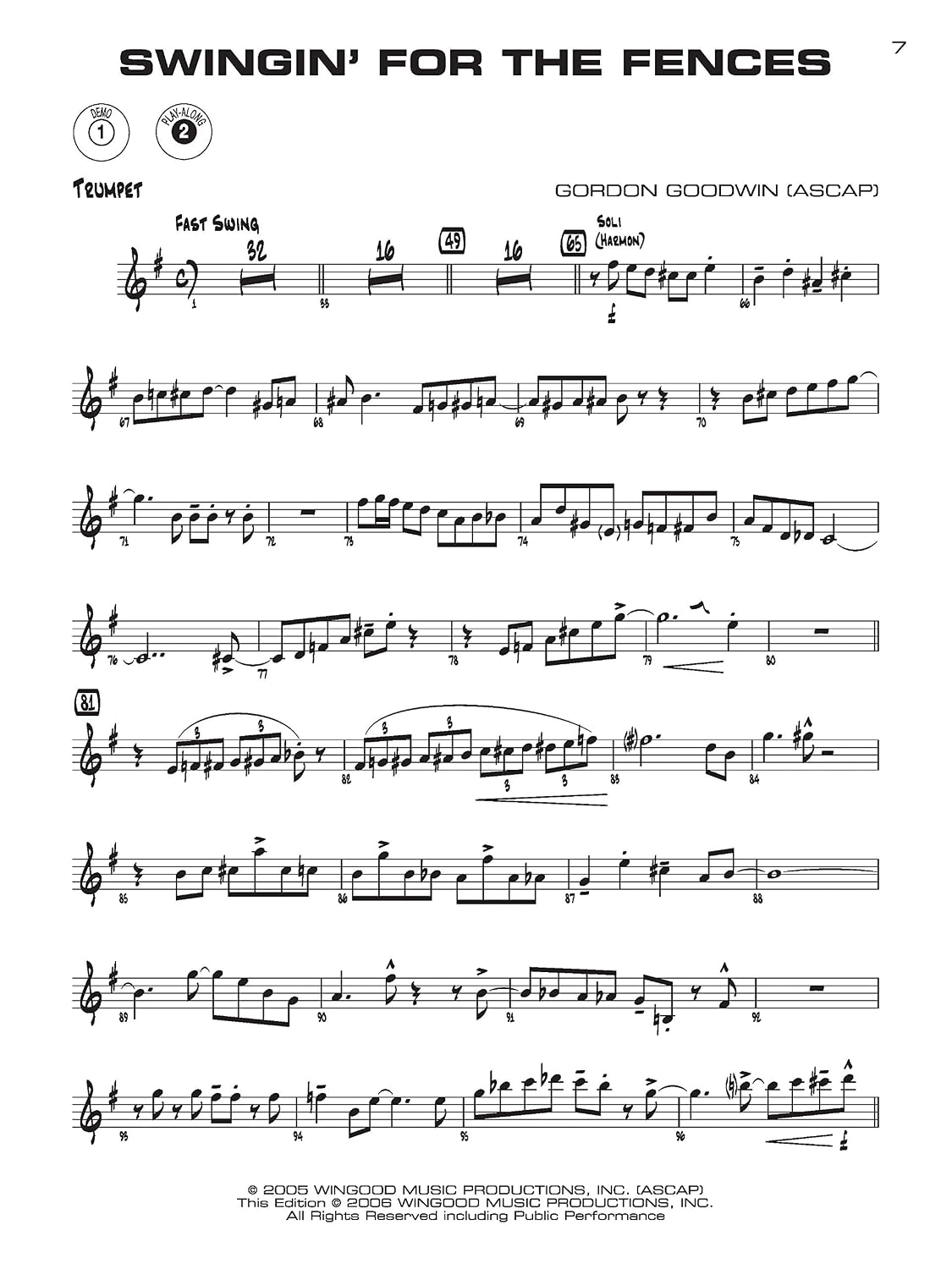 Gordon Goodwin's Big Phat Play Along: Trumpet, Book & Online Audio/Software (Jazz Play-Along Series)