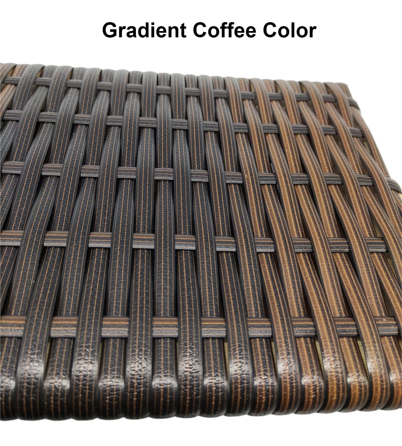 Feyart 70m Gradient Flat Synthetic Rattan Plastic Wicker Repair Material for Furniture Garden Chair Table Storage Basket DIY and Repair - Image 2