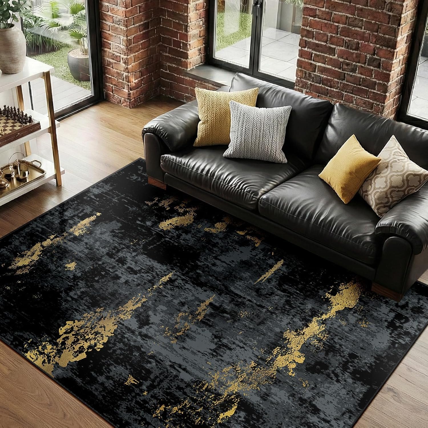 Tapis antidérapant lavable 90x150cm doux pour chambre et cuisine