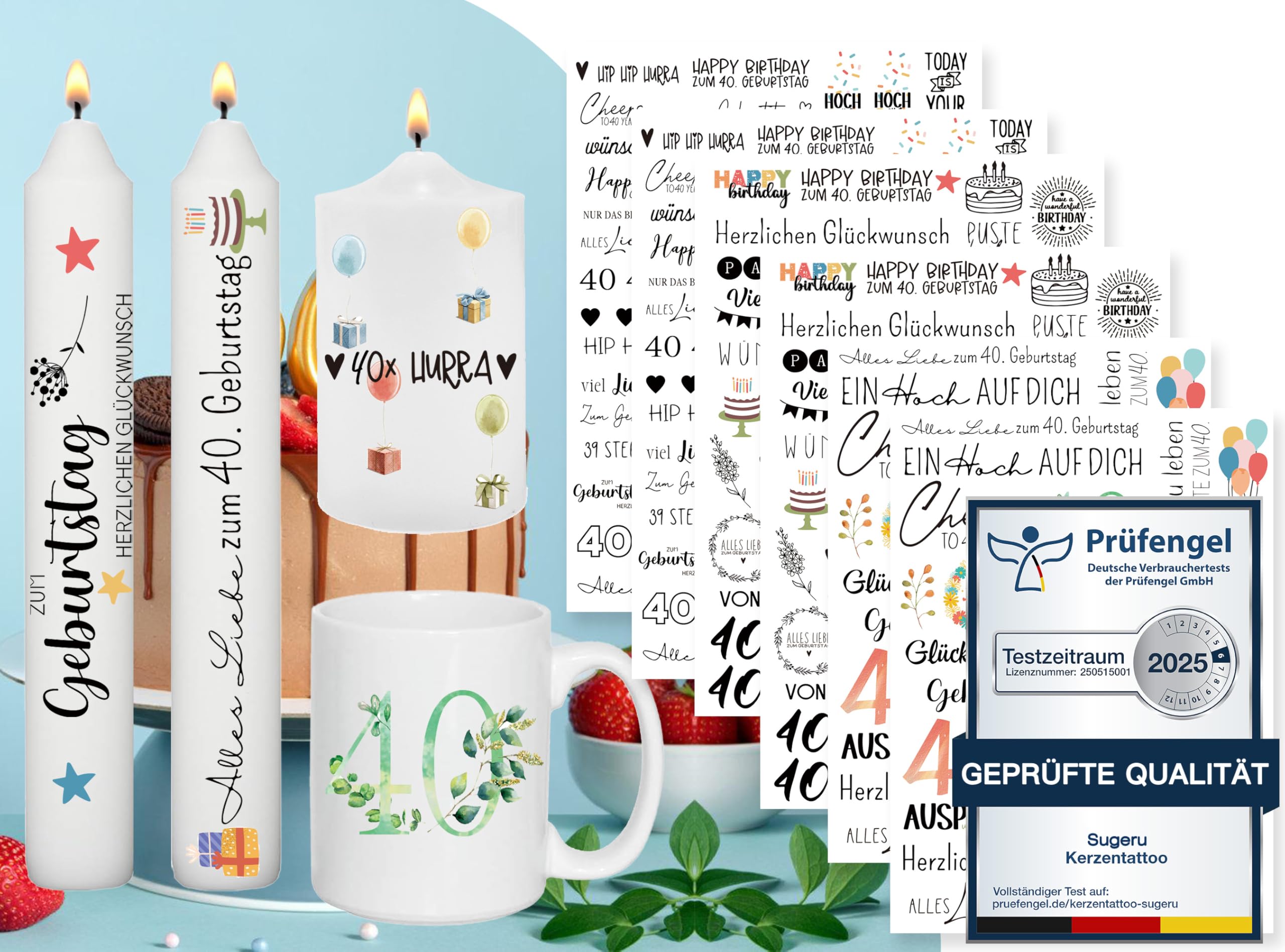 6 Fogli Pellicole Decorative Per Candele Pasquali - Tatuaggi A Trasferimento D'Acqua Con 200+ Motivi Coniglietti, Uova, Fiori Per Decorazione Fai Da Te