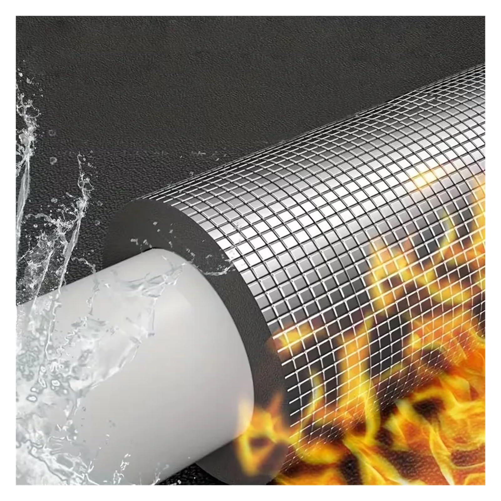 Selbstklebender Aluminiumschaum Rohrisolierungsfolie, Schaumstoff-Aluminiumfolienband, selbstklebendes Frostschutz-Wärmedämmpad