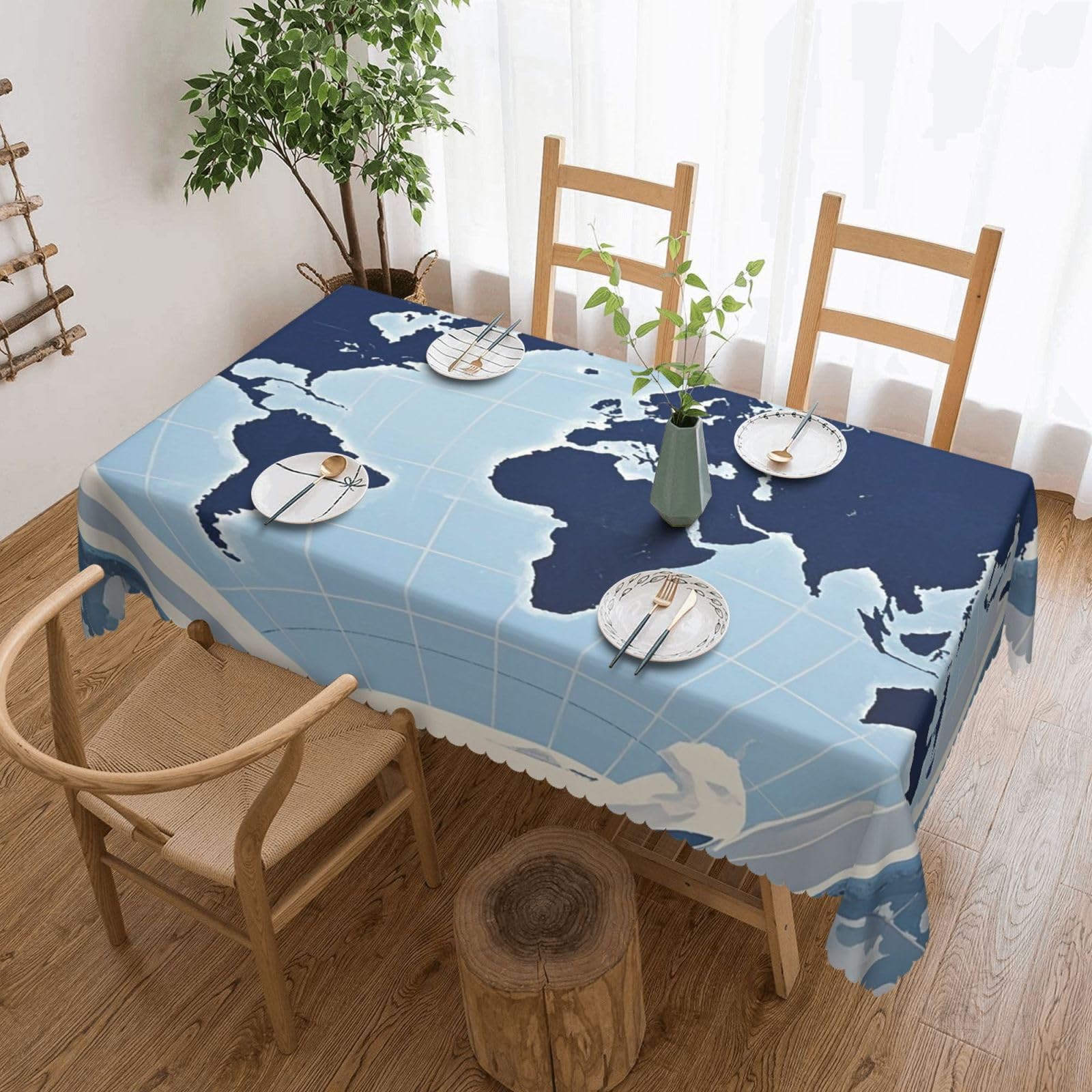 Nappe de table facile d'entretien et imperméable 137x183