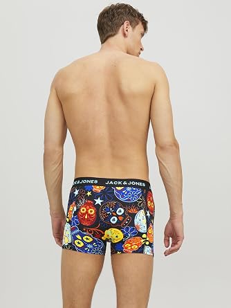 JACK & JONES Jacnew WB Trunks 3 Pack Bxer Men (Pack of 3)