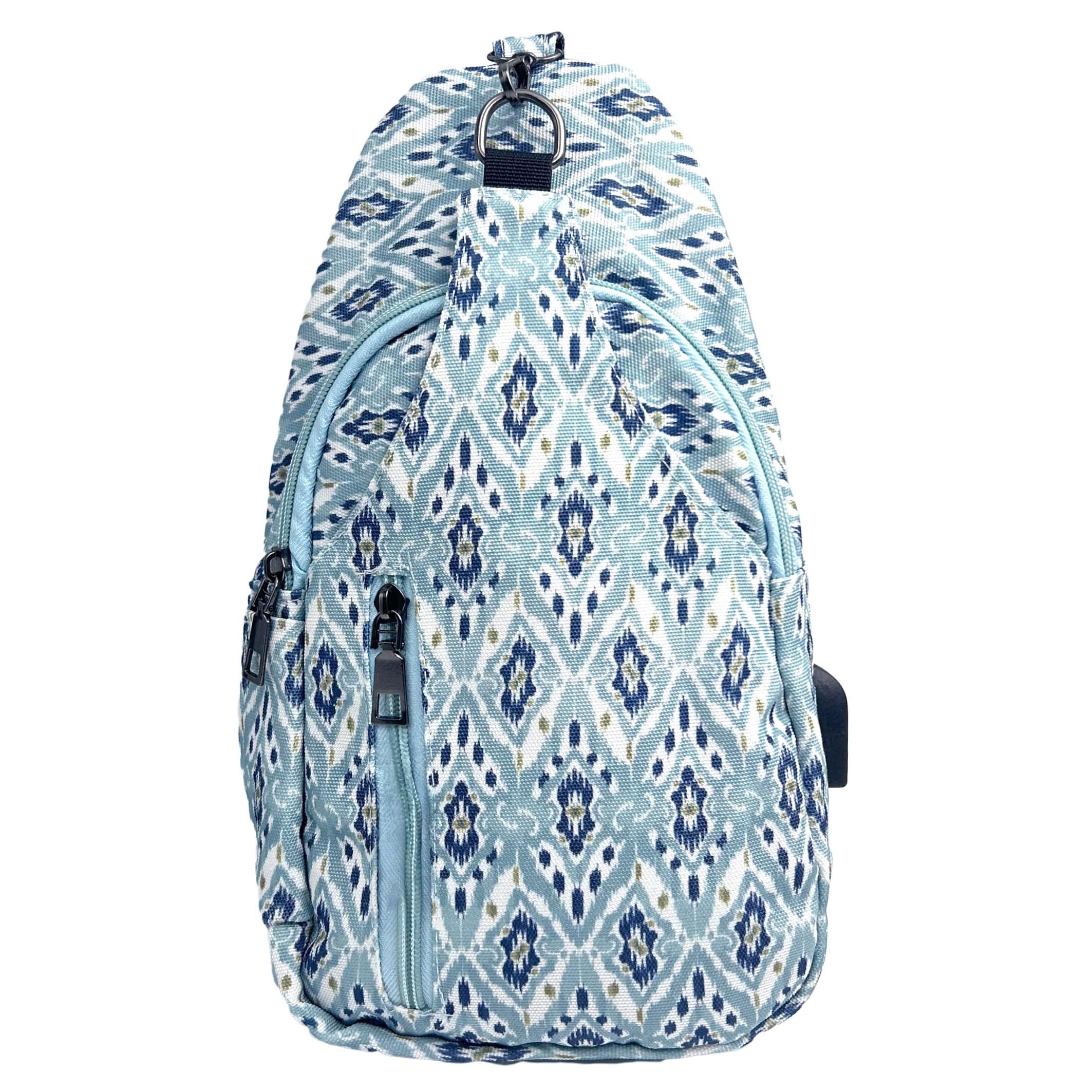 Nupouch Sonoma Antitheft Crossbody Bag with Pickpocket Protection & USB Charging, Lightweight Pack for Hiking & Everyday Wear, Regular Southwestern Aztec