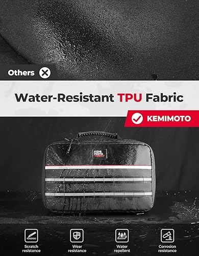 Miniatura 4 de KEMIMOTO Bolsa de almacenamiento para correas de transmisión de herramientas, apto para carrito de golf UTV, ATV, tela de TPU resistente al agua de