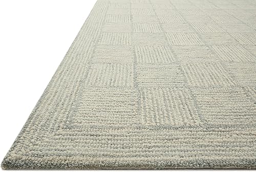 Miniatura 5 de Chris Loves Julia x Loloi Francis Collection FRA-03 - Alfombra de área plateadacielo de 5 pies x 7 pies 6 pulgadas