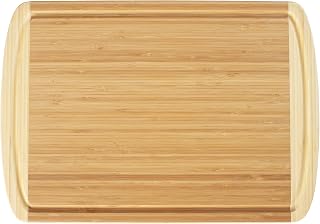 Totally Bamboo Kona Groove Bamboo Carving & Cutting Board, 18" x 12-1/2"
