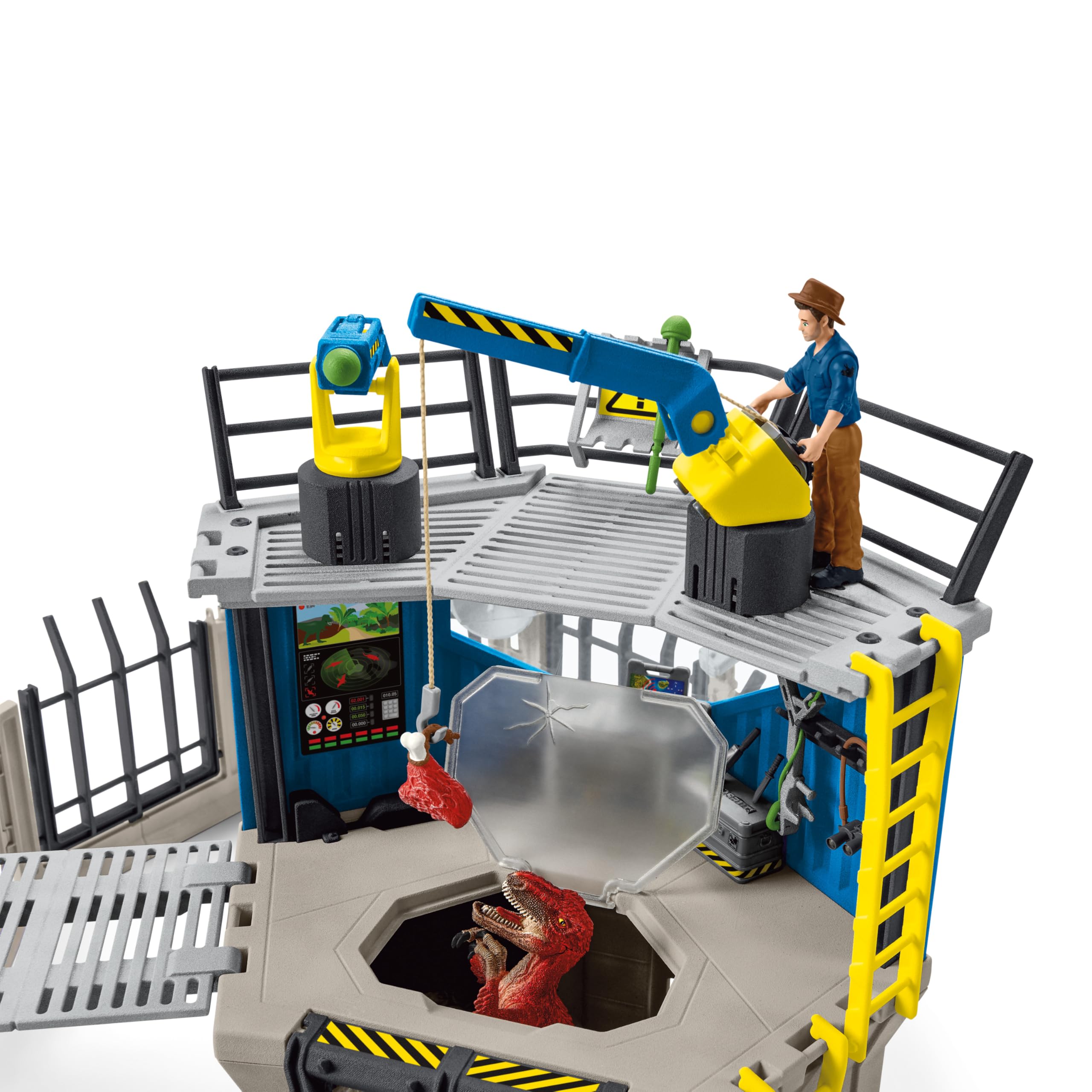 Schleich Dinosaurs | Große Dino-Forschungsstation 41462 | Spielset mit 2 Dino Figuren, Forscher Maxx und Zubehör | tolles Geschenk für Kinder | Dinosaurier Spielzeug ab 4 Jahren | Set aus 72 Teilen