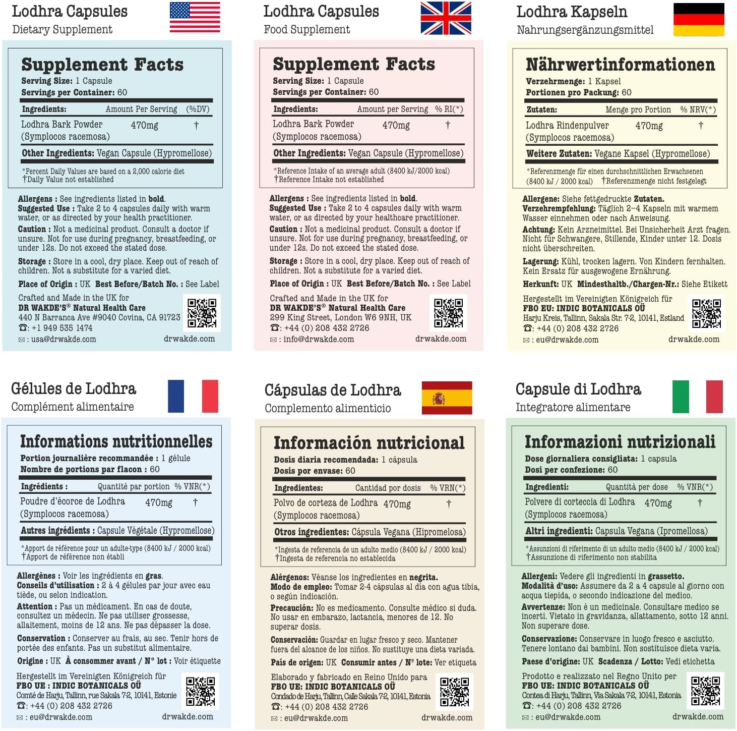 DR WAKDE's Organic Lodhra Capsules (Symplocos racemosa) I 100% Natural Herbal Supplement I 60 Veggie Capsules - Image 5