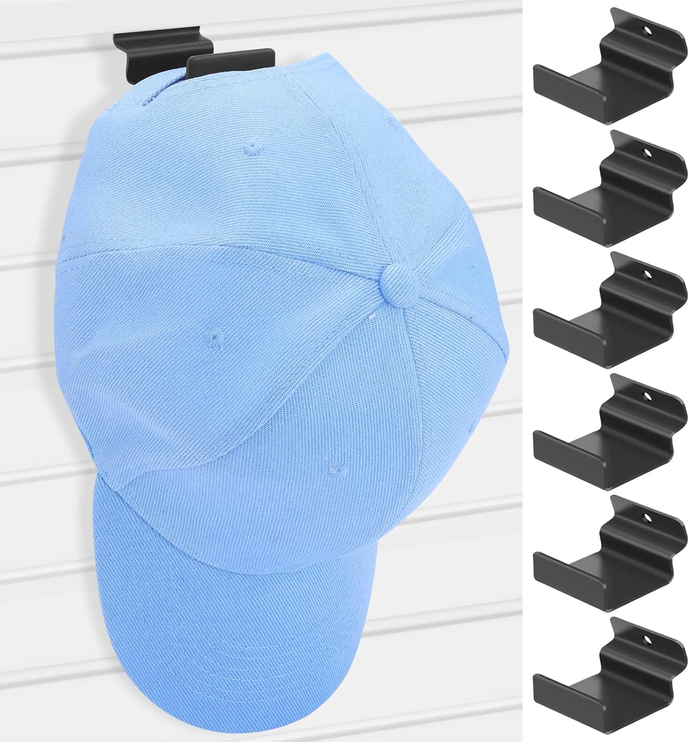 SMAODSGN 6 PCS Slatwall Hat Display Hat Hangers Slatwall