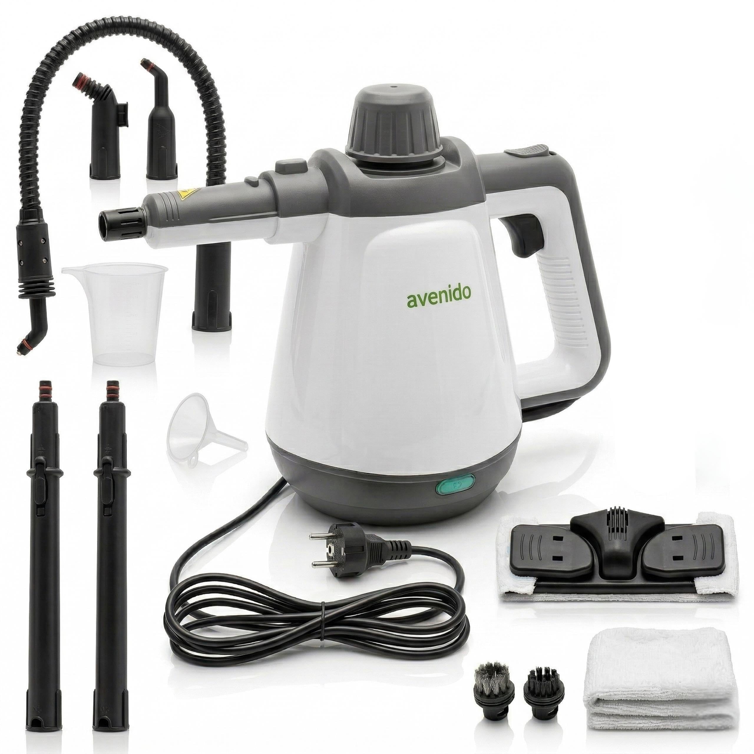 Vapeur, nettoyeur vapeur 2000W, vadrouille à vapeur, nettoyeur vapeur avec 13 pointes, nettoyage à vapeur haute pression 3,5 bar, 44 g/min, temps de chauffage rapide