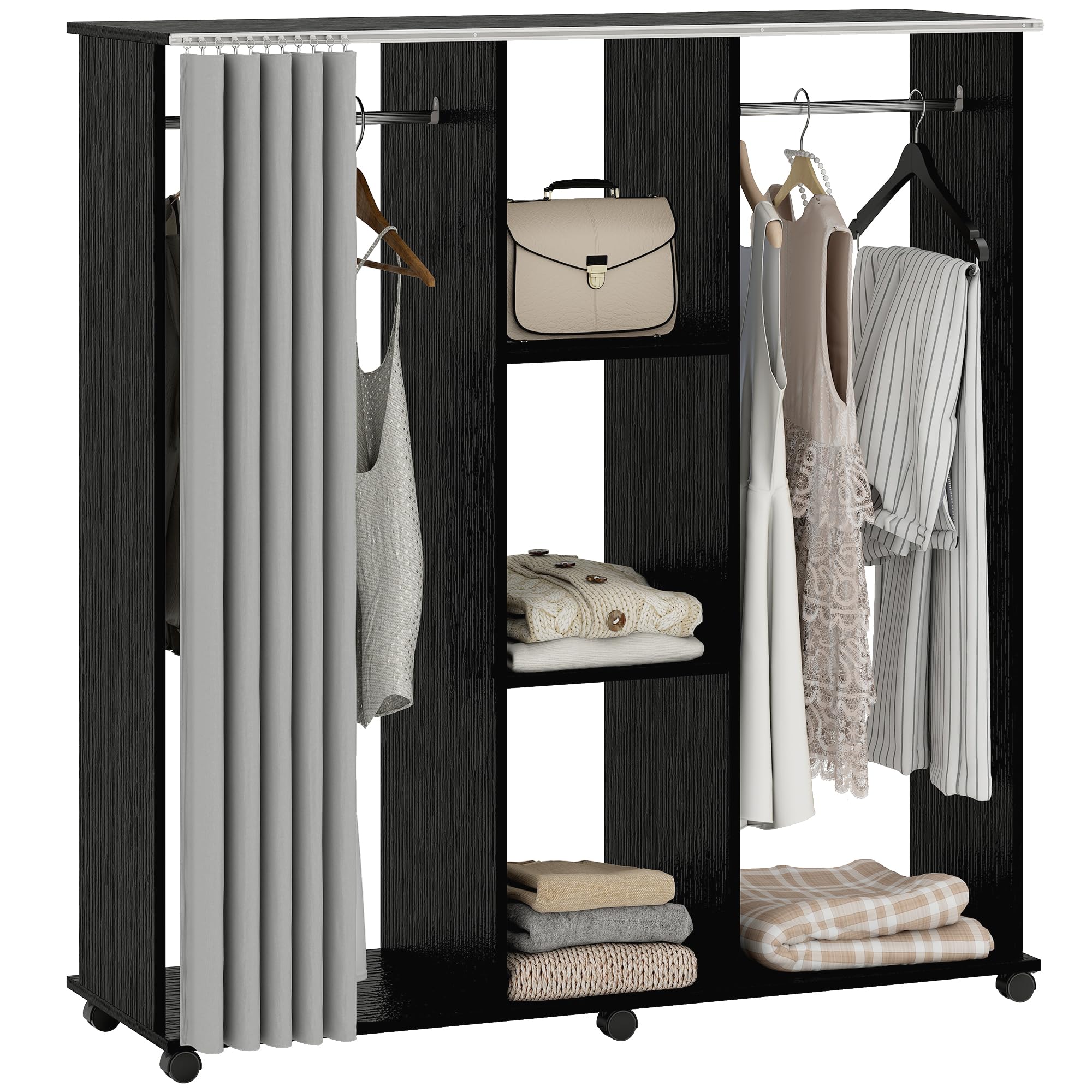Lido Opbergkast | 4 Deuren | 120 x 45 x 160 (H) cm - Stijlvolle