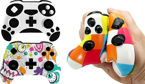 JA-RU Controlador de videojuegos Squishy Fidget Toy (2 controladores) Suave espuma de levantamiento lento Jumbo Squishies Controlador de juego