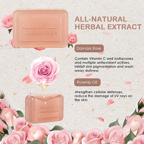 Miniatura 2 de Barra de jabón de Castilla, jabón facial hidratante para mujeres y hombres, extracto de hierbas naturales, jabones puros con red de espuma