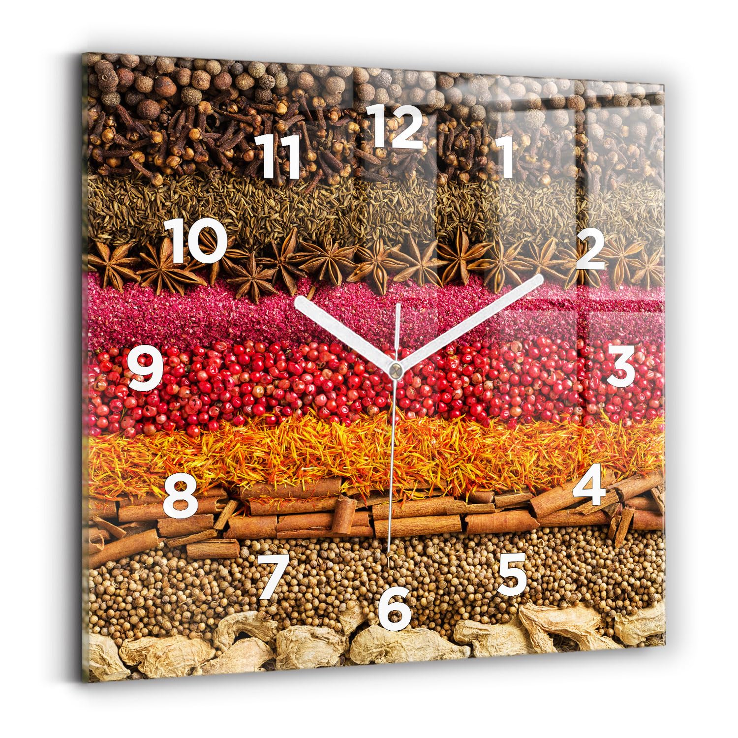 Horloge carrée silencieuse Wallfluent pour en finir avec le tic-tac dans la maison