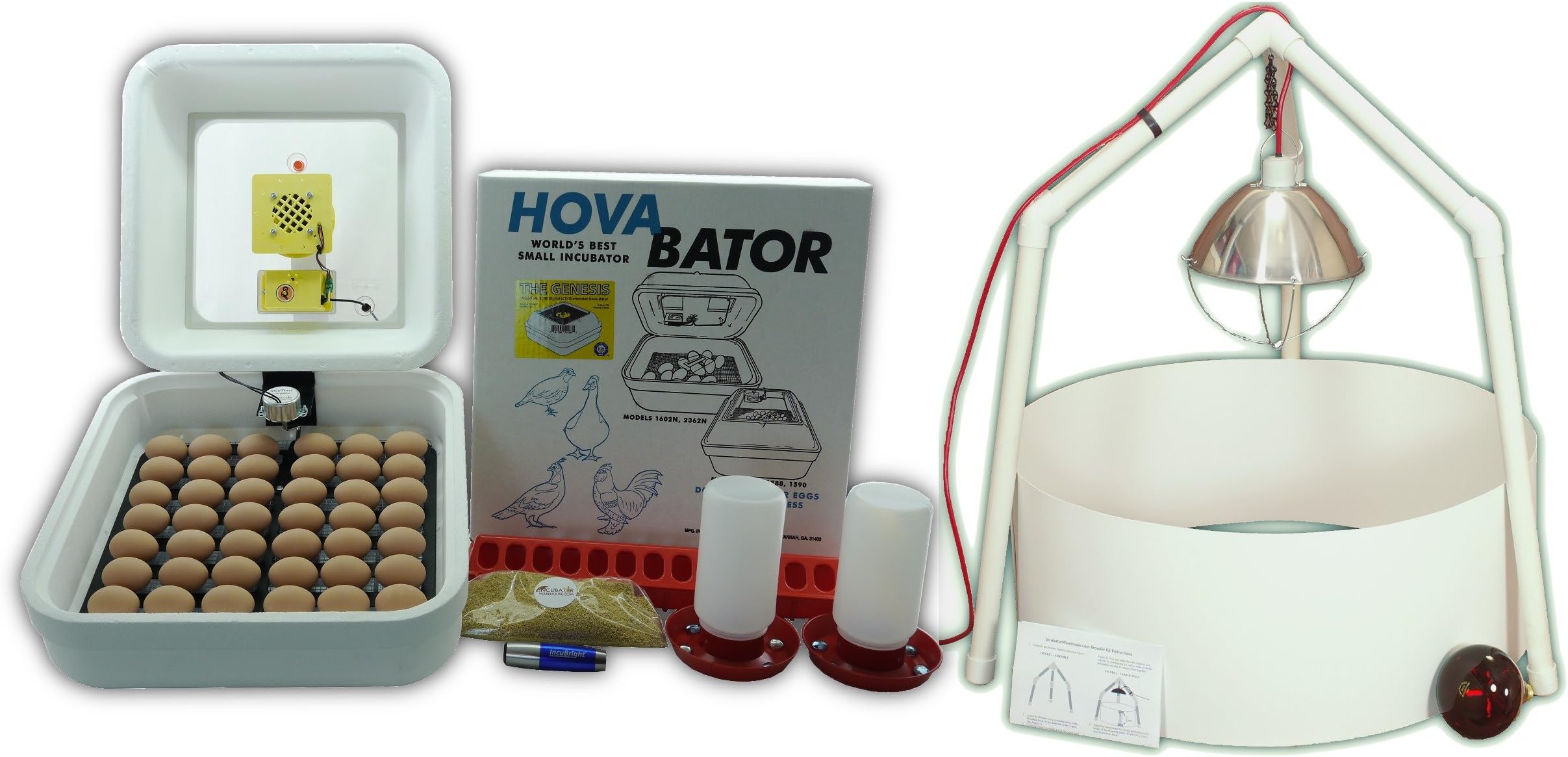 HovaBator Genesis 1588 Ultimate Egg Incubator & Brooder Combo Kit