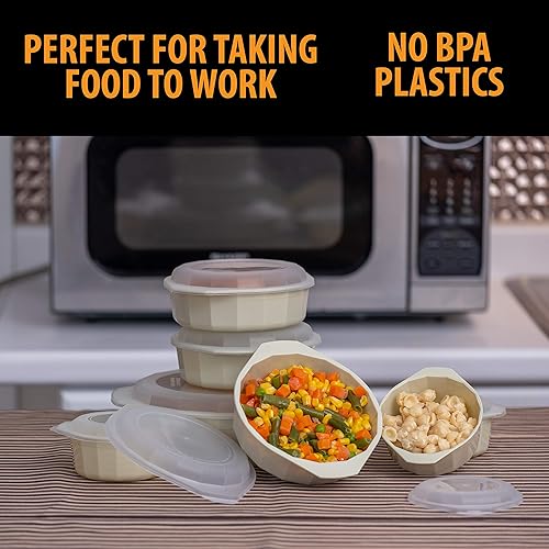 Miniatura 5 de LaCuisine - Juego de utensilios de cocina para microondas, 18 piezas, color blanco