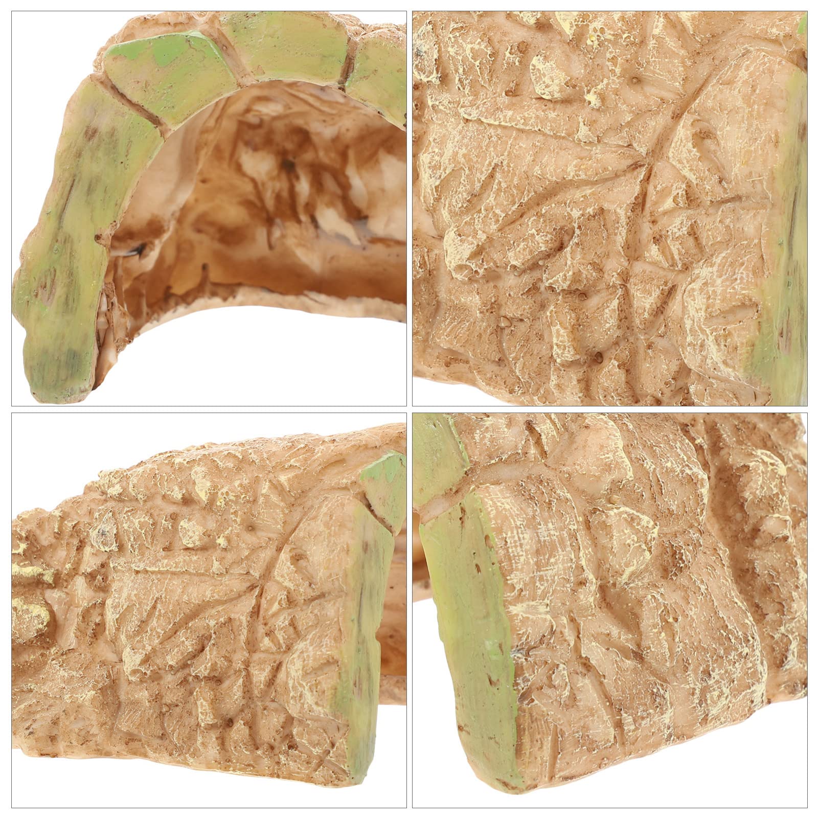 Happyyami 5piezas Escondite Natural para Reptiles De Decoración De Terrario Rampas para Tortugas Accesorio Multi-Funcional para Acuarios y Hábitats De Reptiles