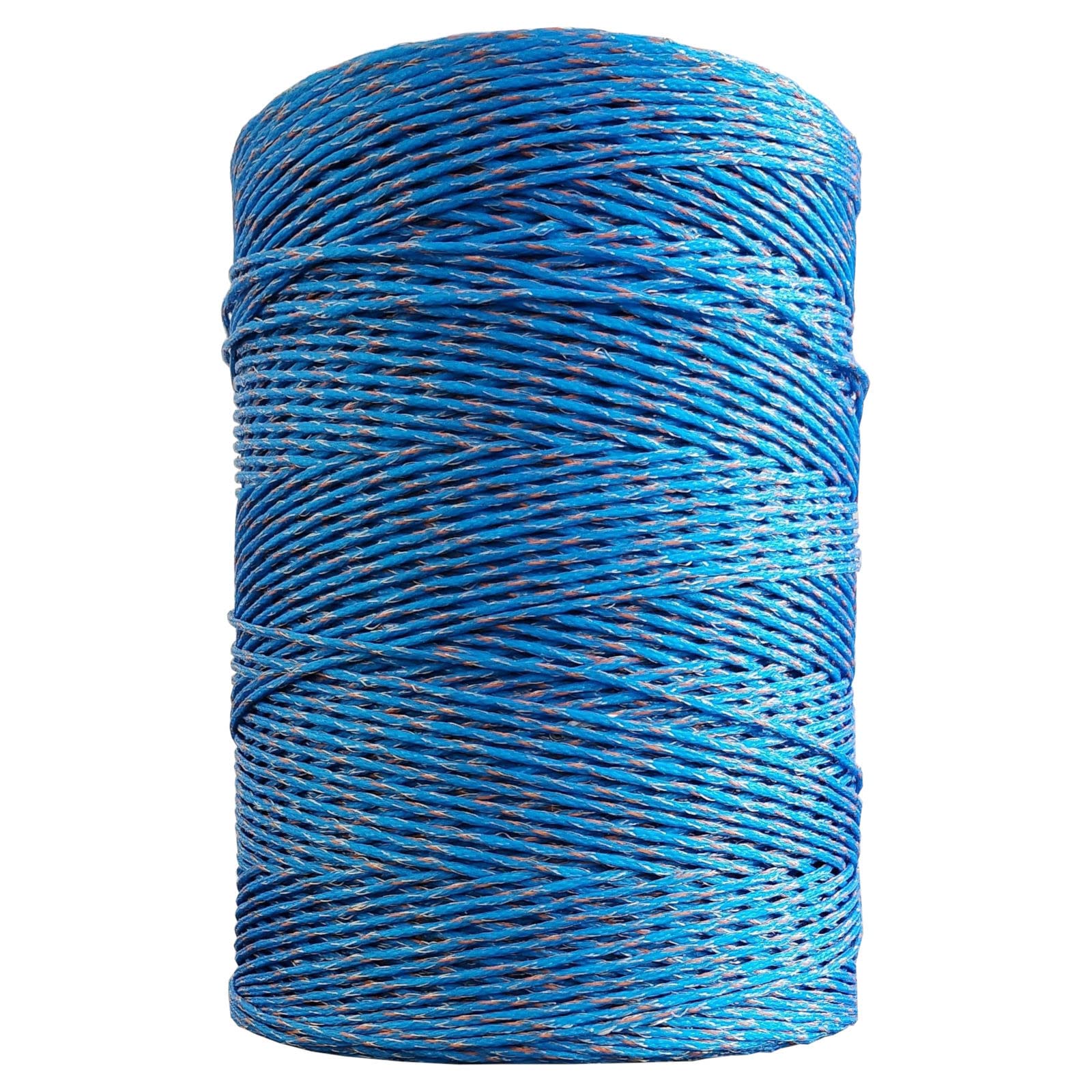 Weidezaunlitze Premium - blau/orange - 400 m, 9 Leiter - hochwertige Weidezaun Litze für den Elektrozaun