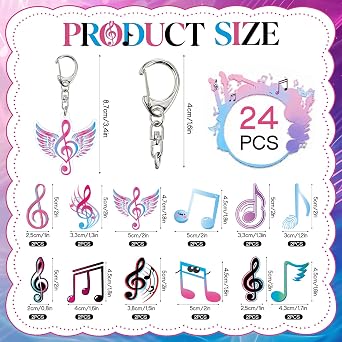 24 Pcs Keychain