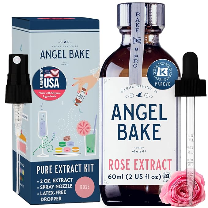 Pure Bulgarian Rose Extract for Baking and Mixology Natural Floral
