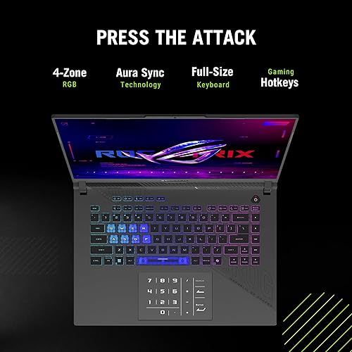 Top down view showing the keyboard layout