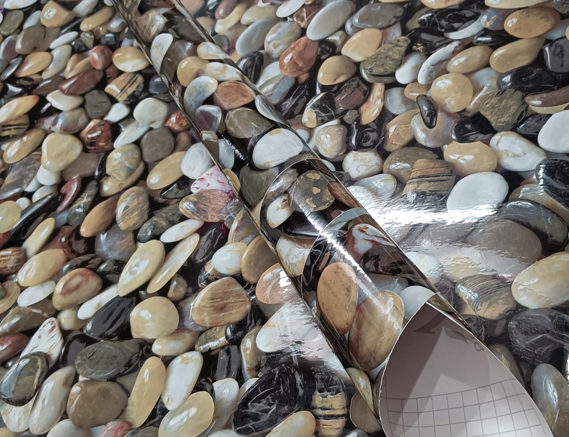 RADIANCE REVIVE-Wall Stickers, Pebbles Stone Furniture Film,Interior Film,Wallpaper for Cupboards Door,Almirah,Refridgerator,Tabletop,Wall,DIY & Other Renovation (24 X 144 Inch) (B0D98D7MRD) Amazon Price History, Amazon Price Tracker