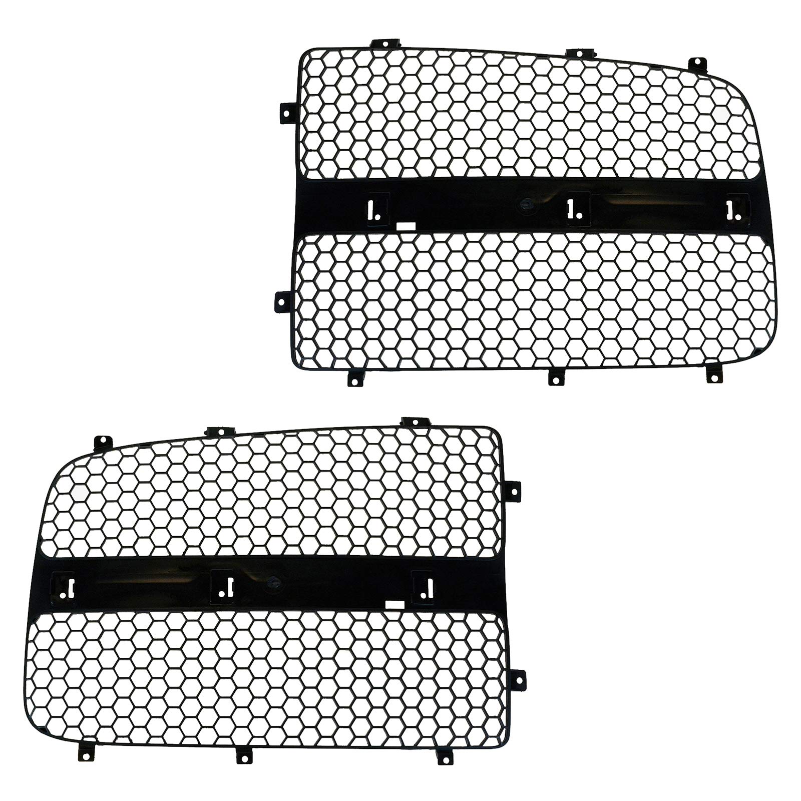 Grille Insert Black Pair Set Compatible with 2002-2005 Dodge Ram 1500 Truck / 2003-2005 Dodge Ram 2500 Truck / 2003-2005 Dodge Ram 3500 Truck