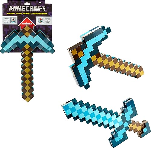 Minecraft Espada y pico transformador