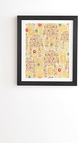 Miniatura 1 de Deny Designs 2021 - Arte de pared enmarcado negro básico, 14.0 x 16.3in, Ali Benyon Ello Ellie