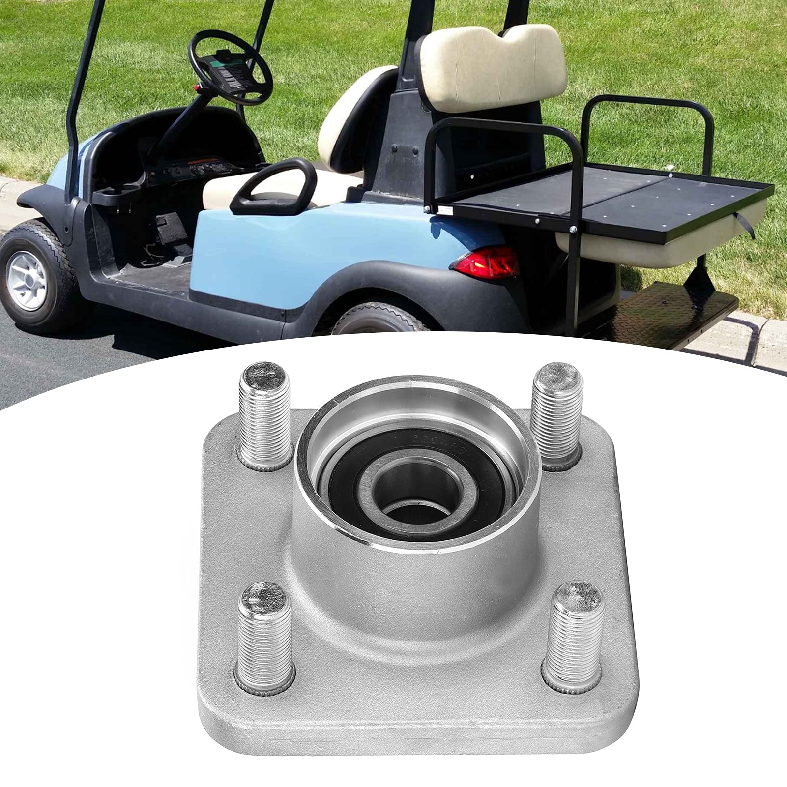 Aramox Assemblaggio Ruota Anteriore, 102357701 Sostituzione per Club Car DS/precedenti Modelli Elettrici a Gas