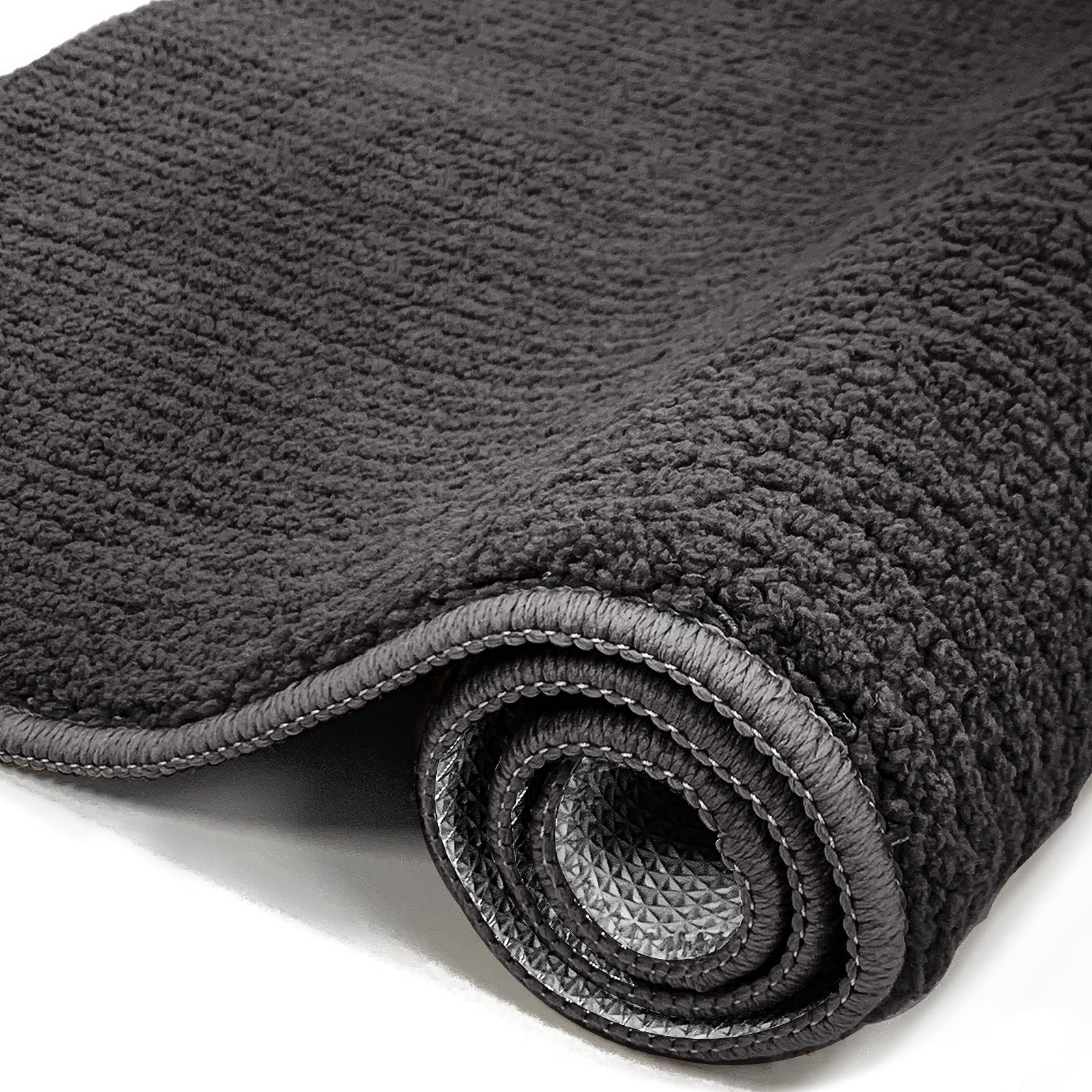 Color&Geometry Door Matts Indoor 50 x 80 cm, Indoor Door Mat Washable, Dirt Trapper Doormats Inside Non Slip, Absorbent Indoor Mats for Front Door, Barrier Mat (Black)