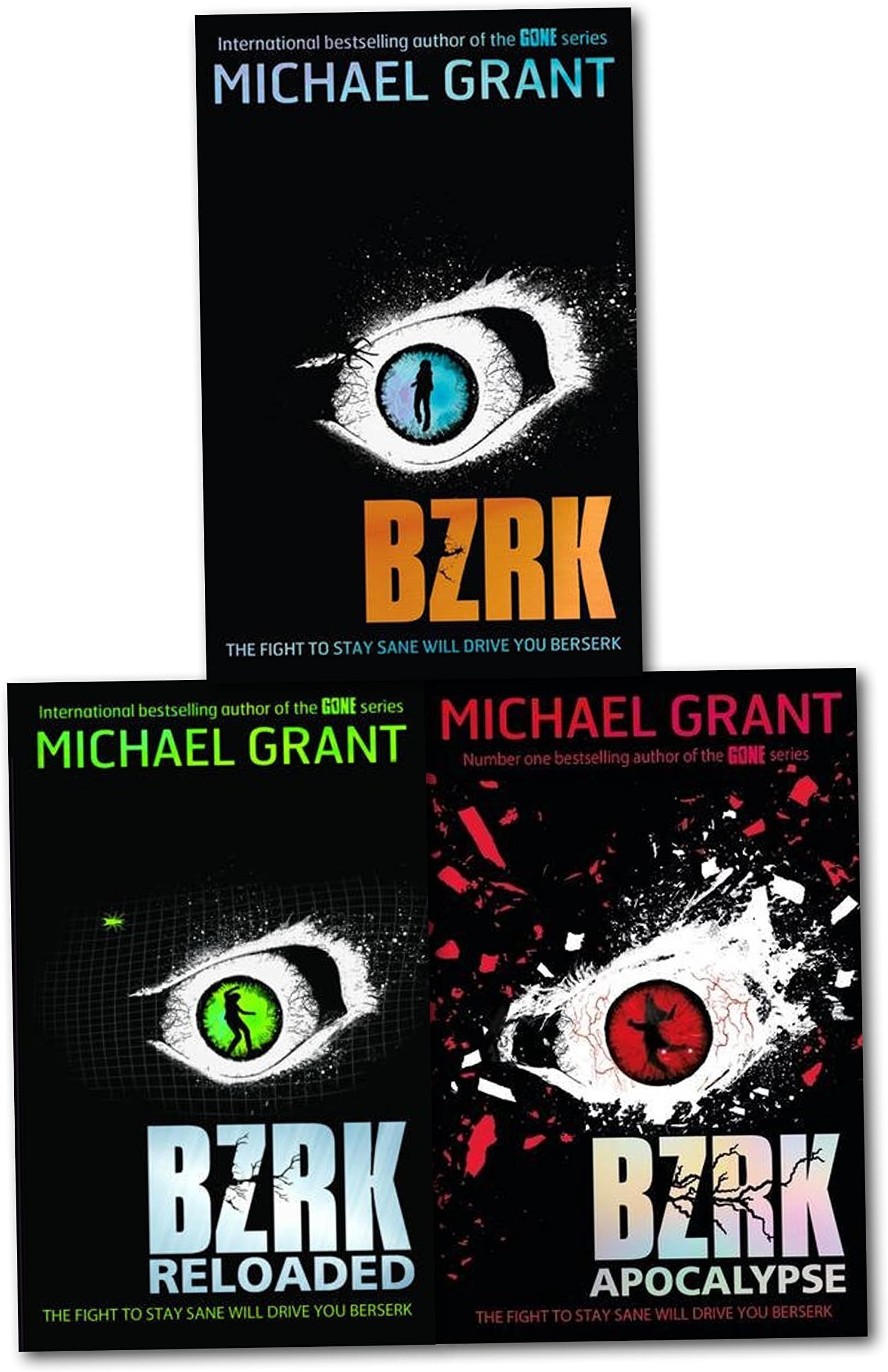 Michael Grant BZRK Series 3 Books Collection Set (Bzrk, Reloaded, Apocalypse)