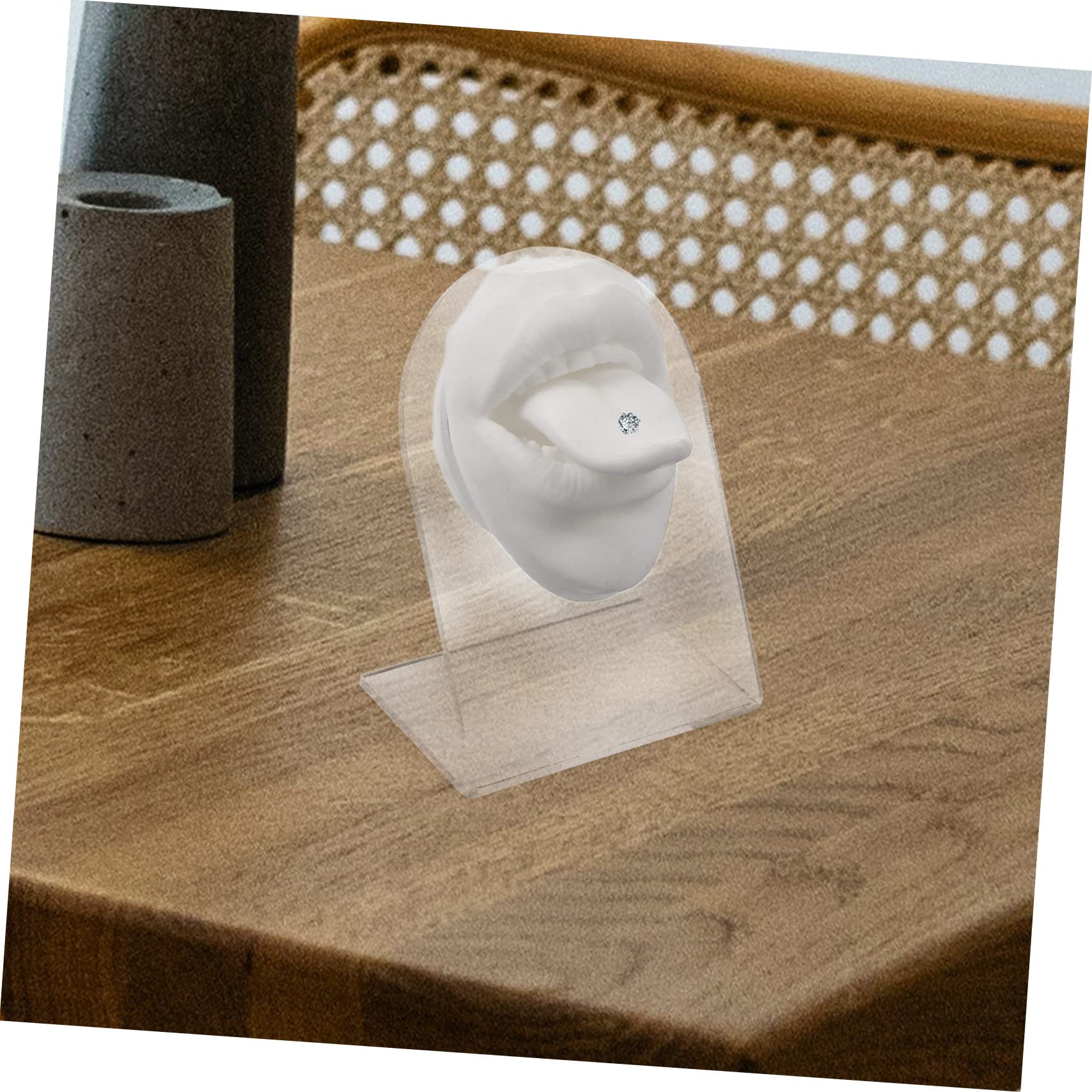 Healeved 2sets Facciali Silicone Per Piercing Lingua Esercizi Simulazione Facile Usare Superficie e Flessibile Per Dimostrazioni Piercing