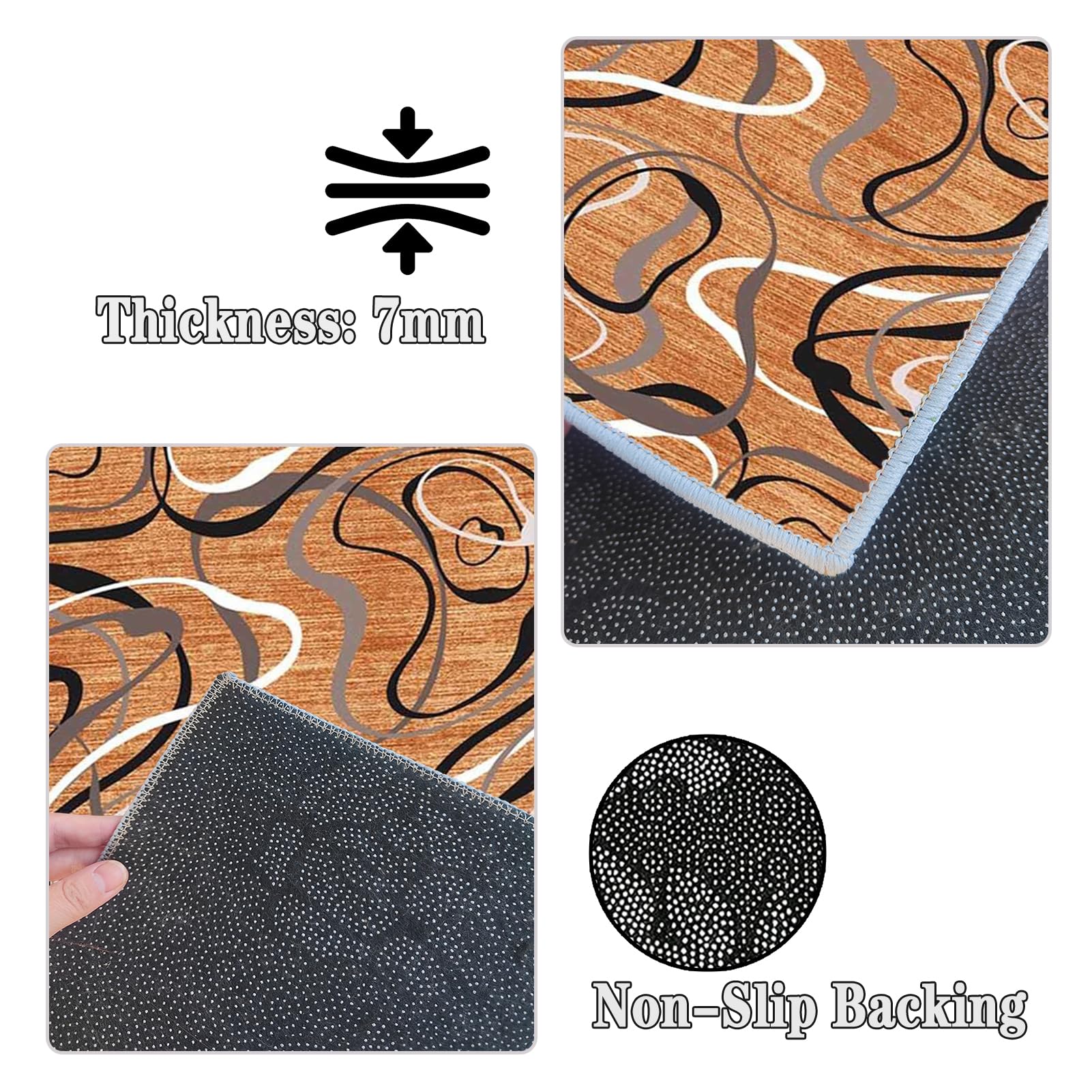 Tapis Cuisine Devant Evier Antidérapant Tapis Entrée Intérieur Long Tapis de Cuisine Tapis de cuisine long antidérapant lavable Tapis de couloir antidérapant Tapis Entree Interieur Long 70 x 150 cm