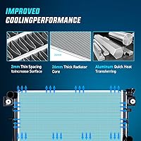 Vista 19 de Nilight Radiador para Jeep Patriot Compass 2007 2008 2009 2010 2011 2012 2013 2014 2015 2016 2017, Dodge Caliber 2007-2012, Avenger 2008-2014