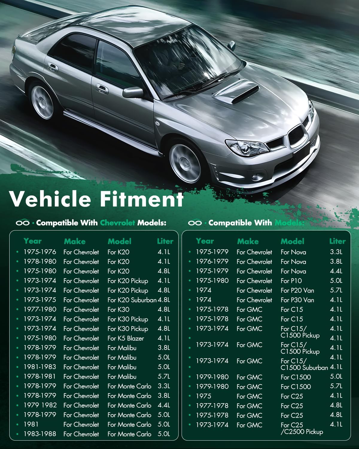 SCITOO 162 Radiator Fit 1975 for Buick for Apollo 4.1L 1975 for Buick for Apollo 4.3L 1975 for Buick for Apollo 5.7L 1978-1979 for Buick for Century 3.8L 1980-1981 for Buick for Century 4.3L