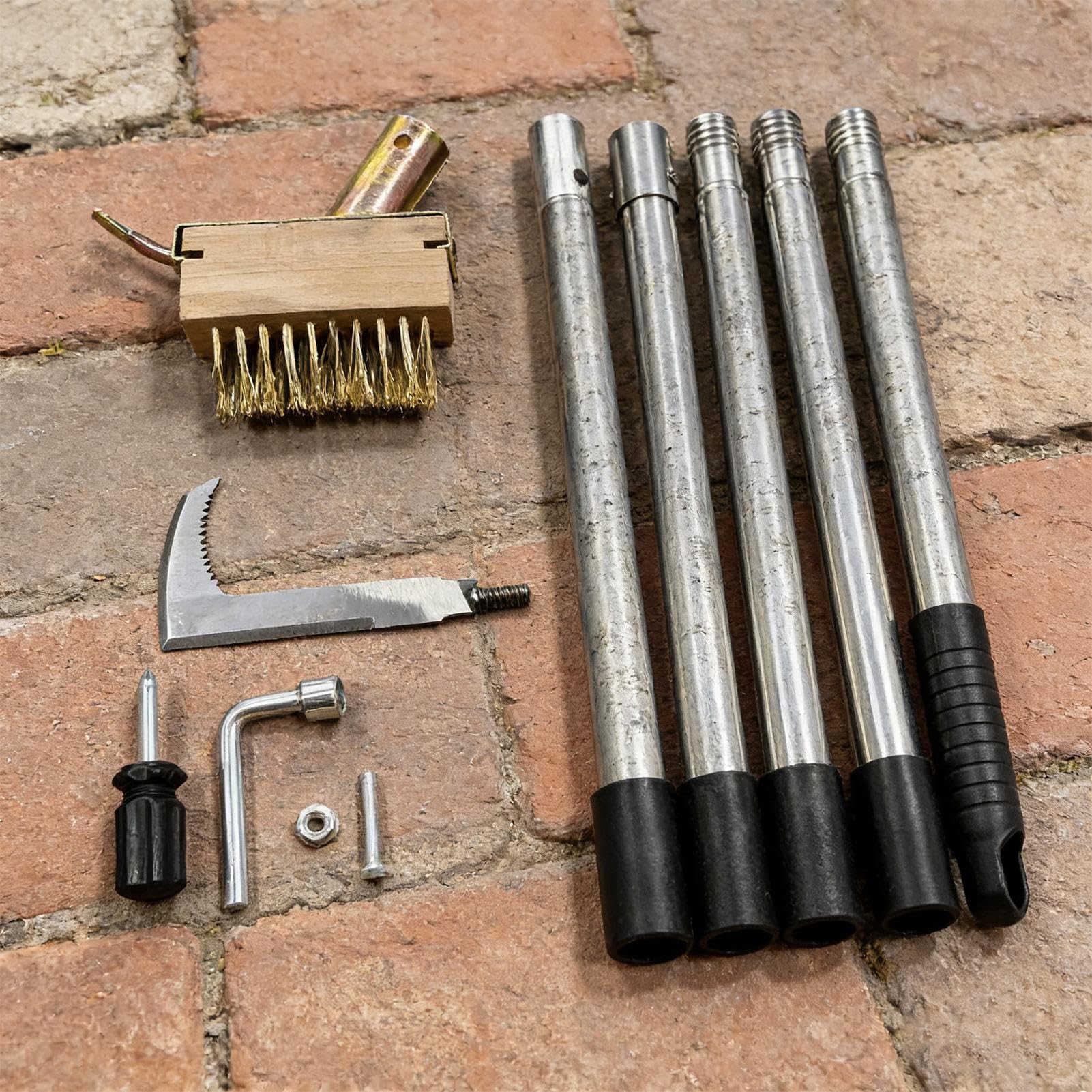 Fugenkratzer L-förmiges rostfreies Fugenbürsten-Set
