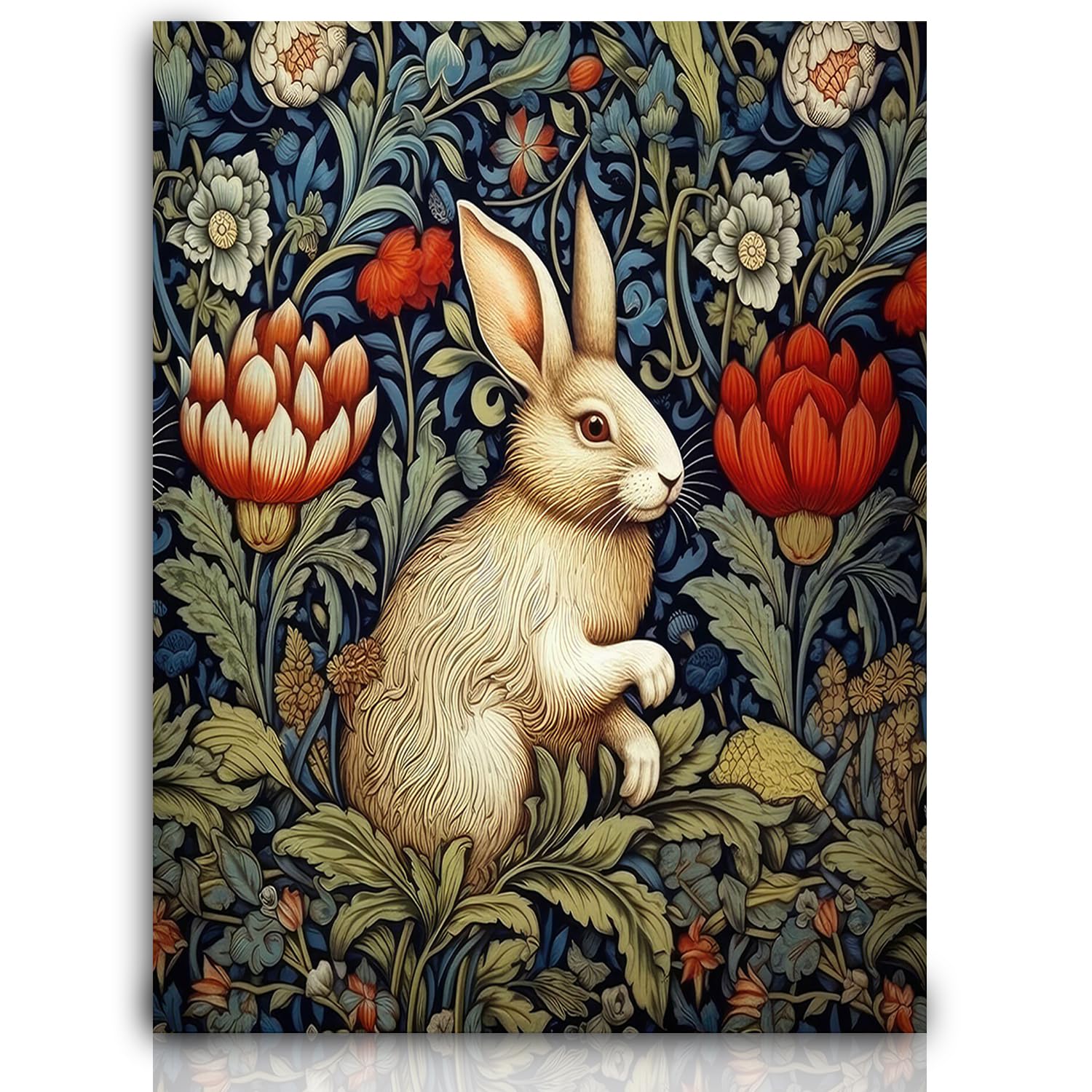 Amazon.com: Fchen art William Morris Vintage Gothic Art Prints Bunny ...